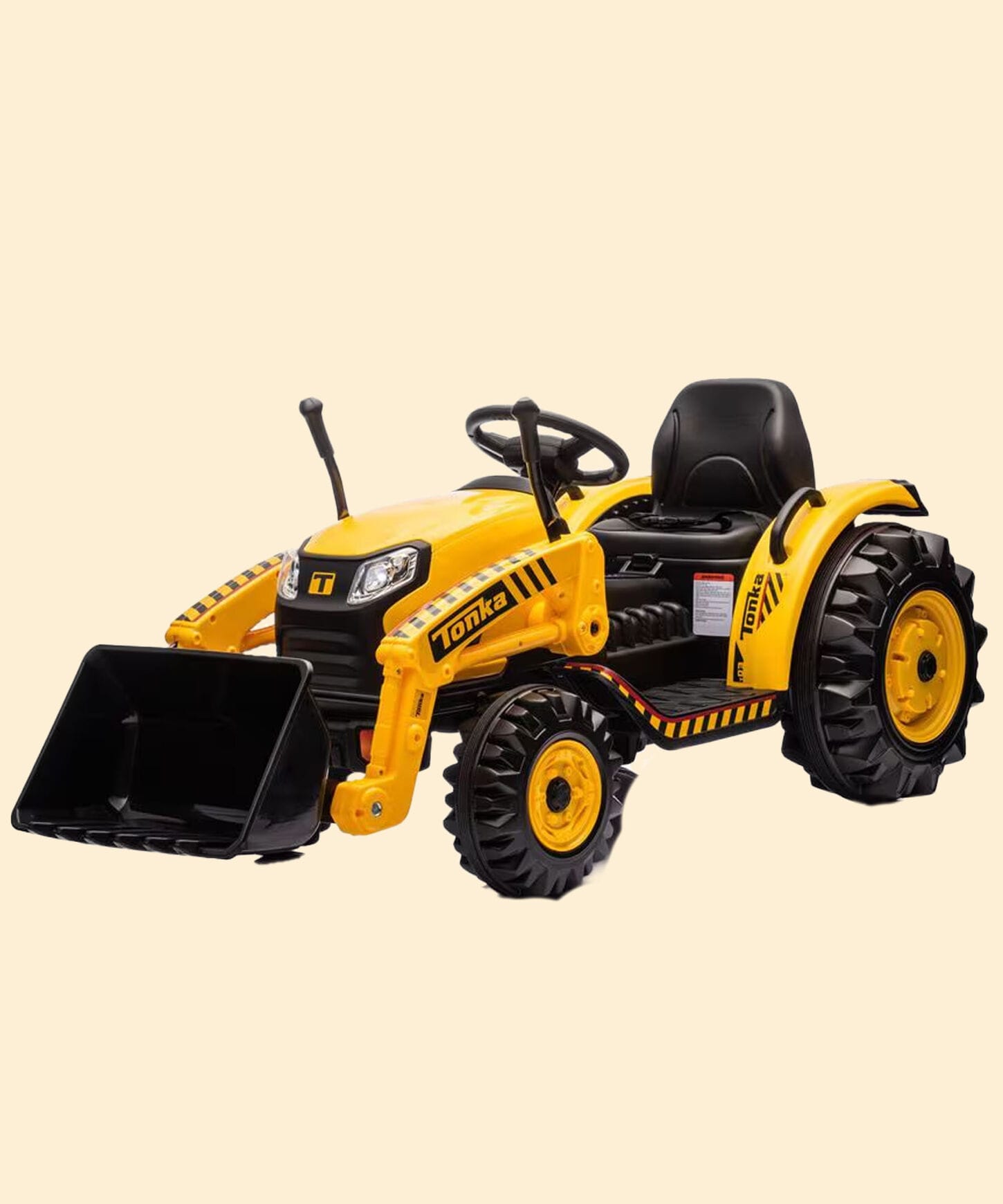 Best Ride On Cars Tonka Construction Tractor 12V Ride On Car in Yellow
