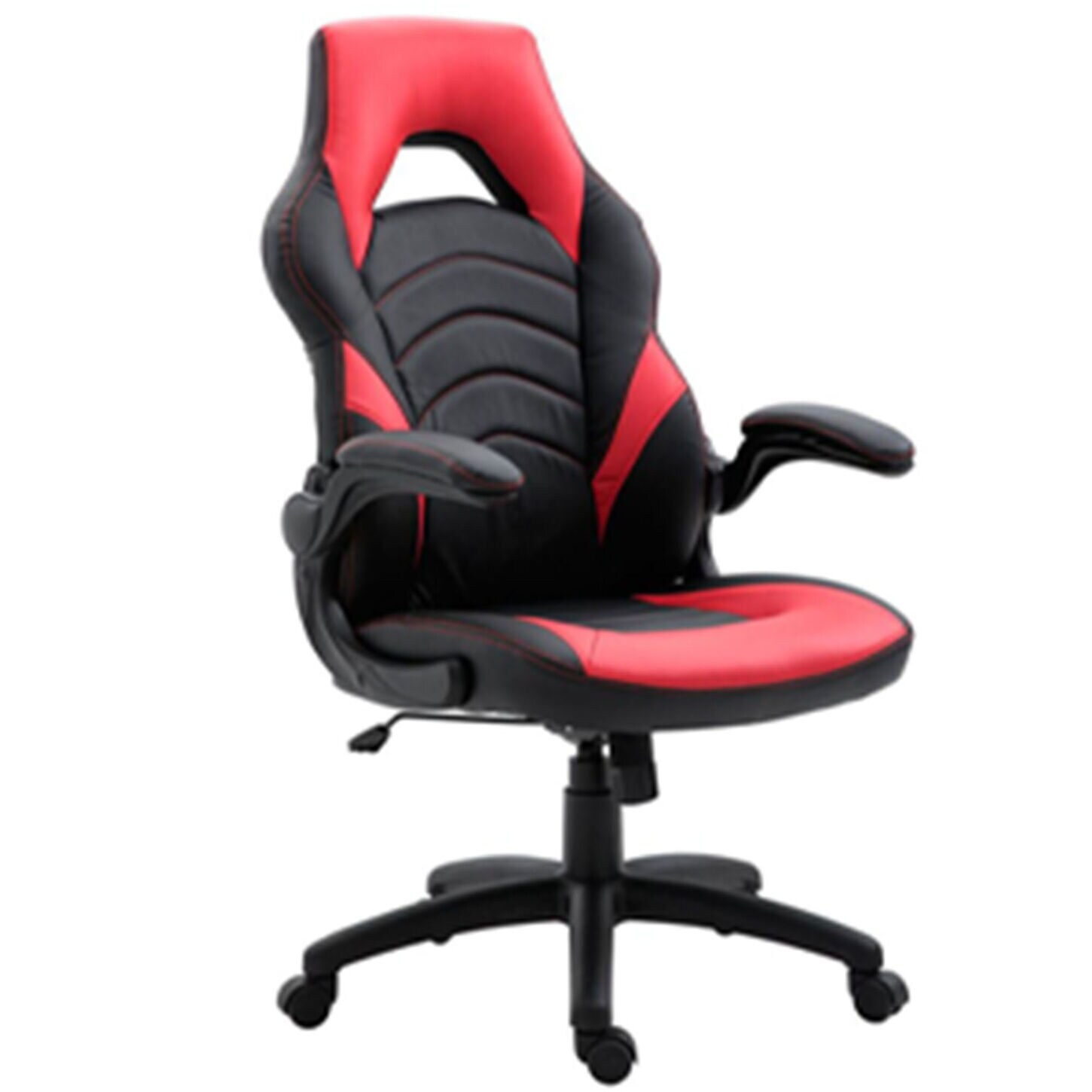 gamers chair on wheels with comfortable cushions