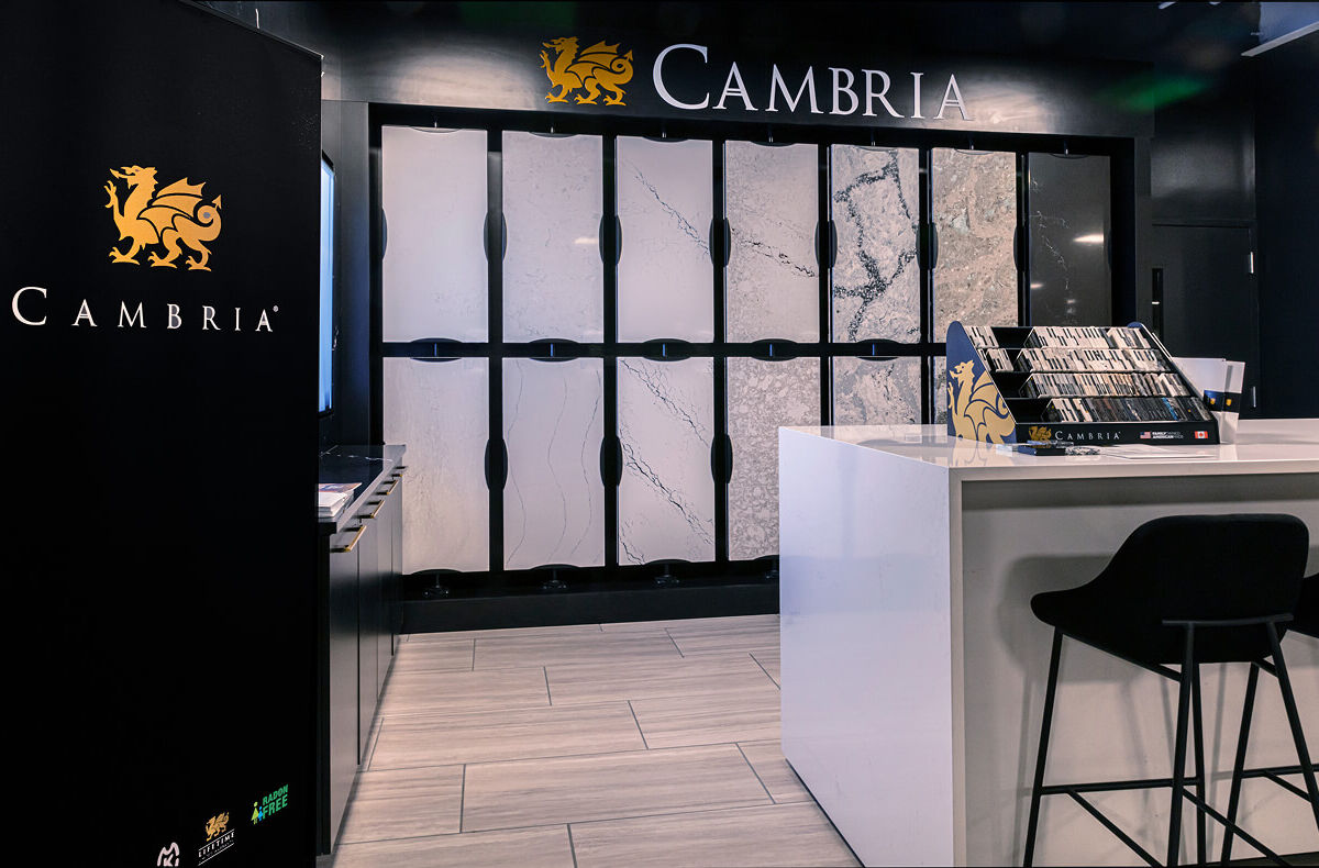 In-store Cambria display at the Omaha Nebraska store