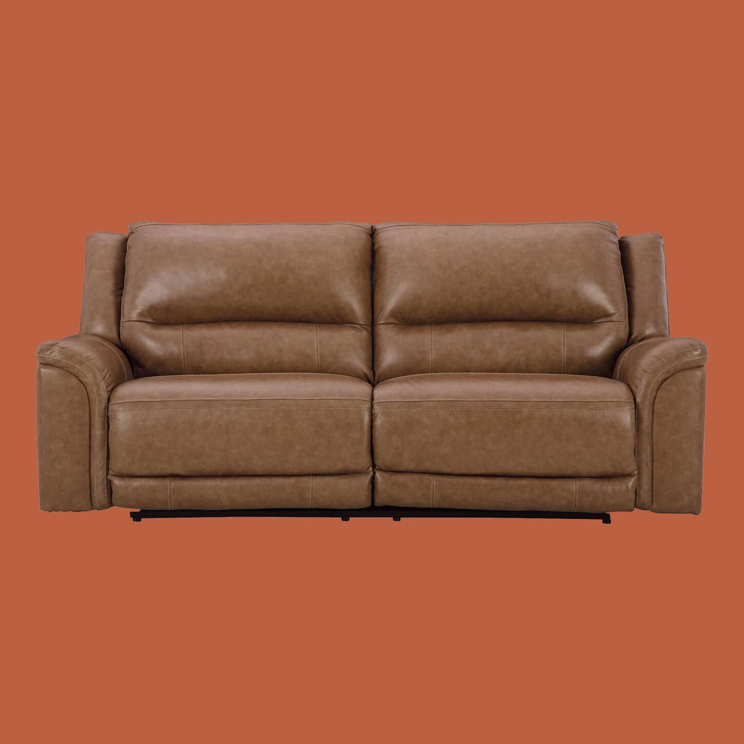 Ashley Trasimeno Power Reclining Sofa in Caramel