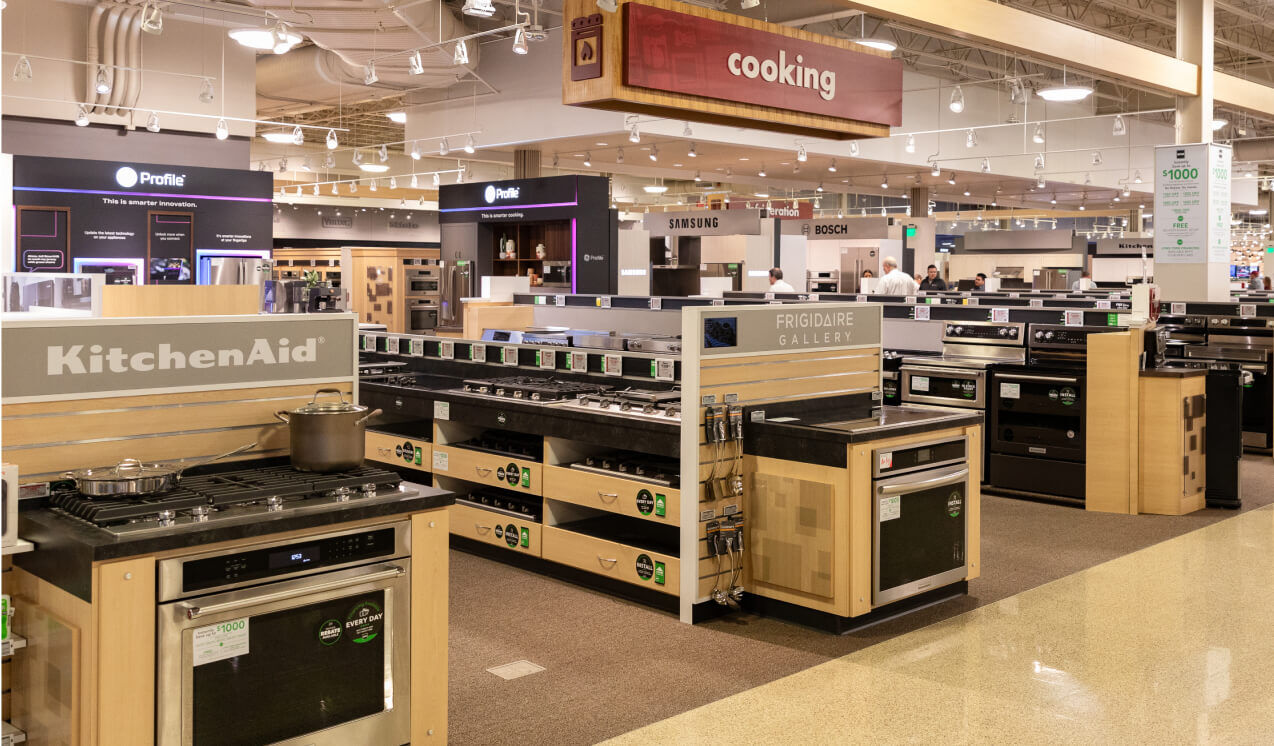 Shopping appliances at NFM in Omaha Nebraska