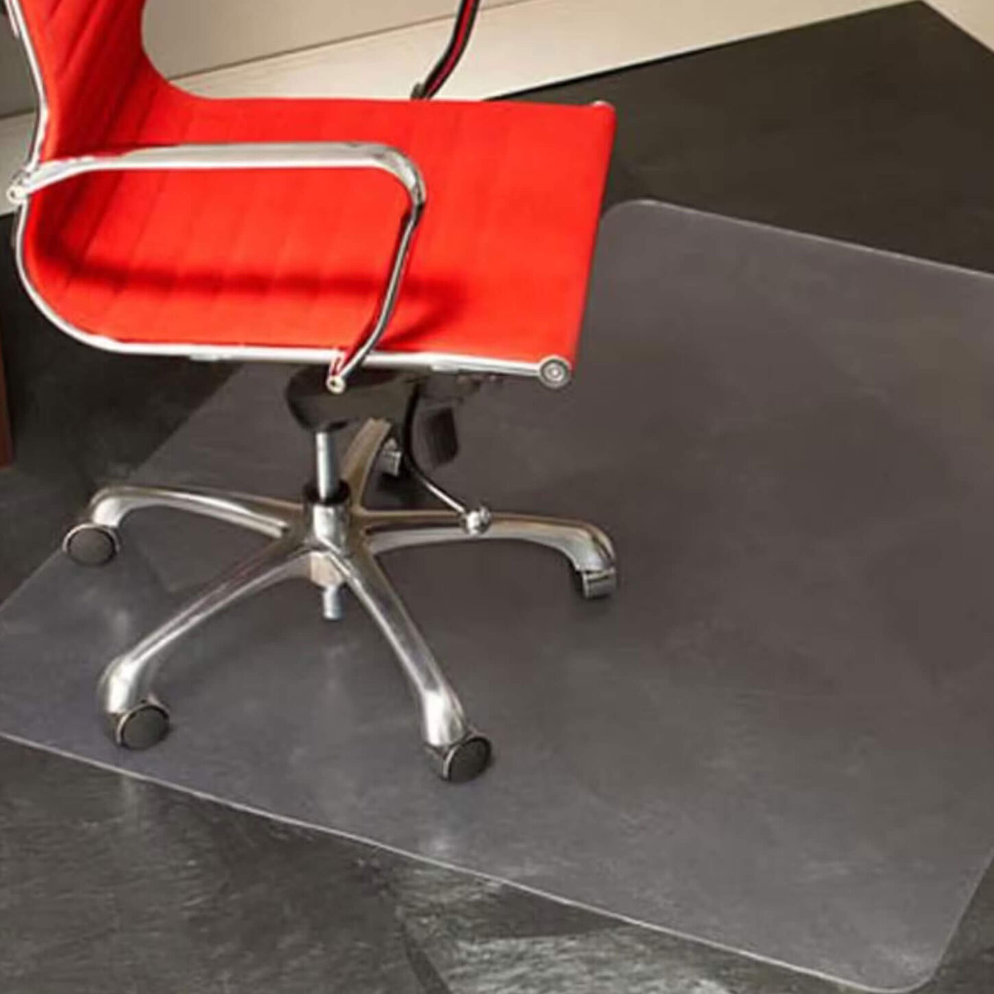 ES Robbins 36" x 48" Chair Mat for Hard Surface Floors in Clear