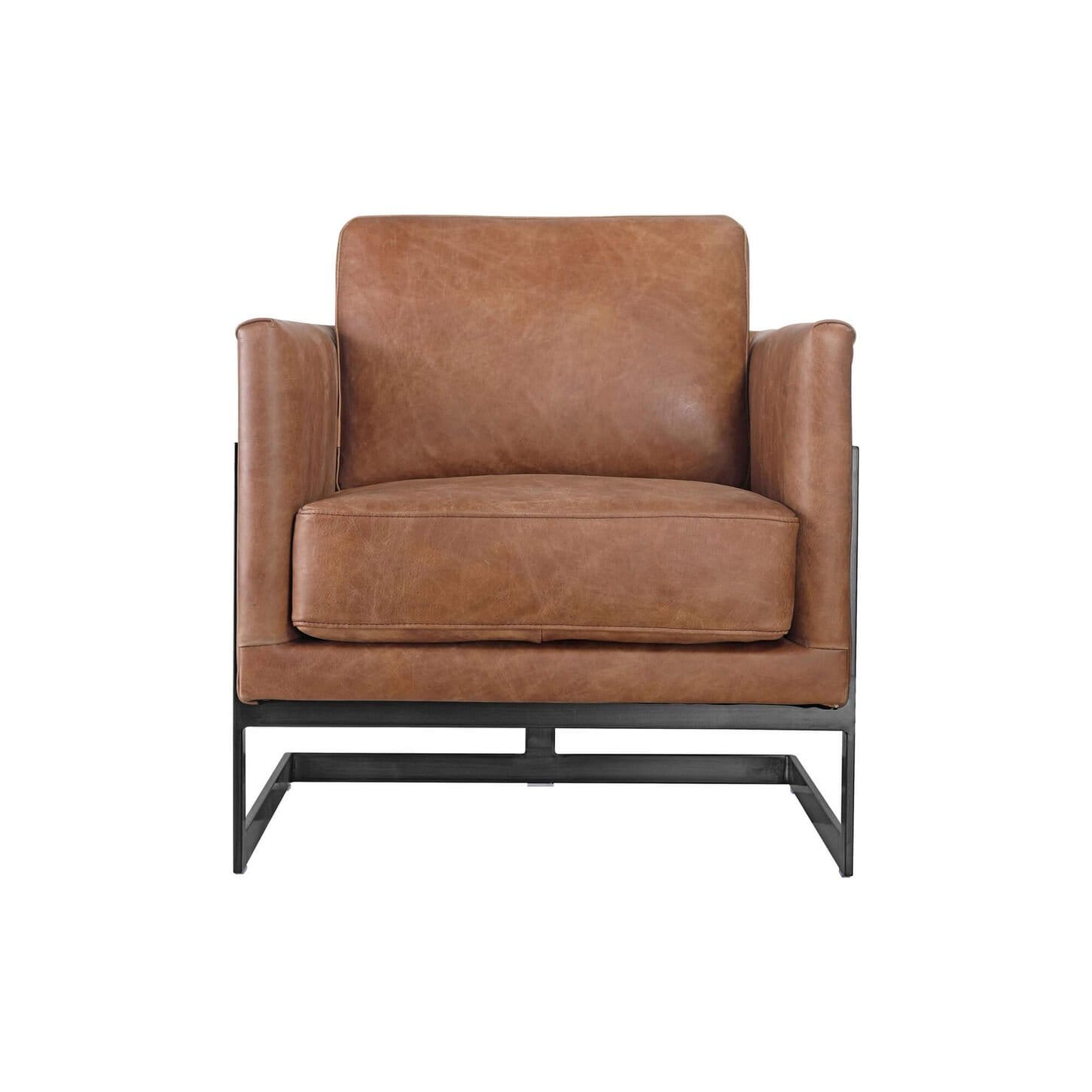 Moe's Home Collection Luxley Club Chair in Brown