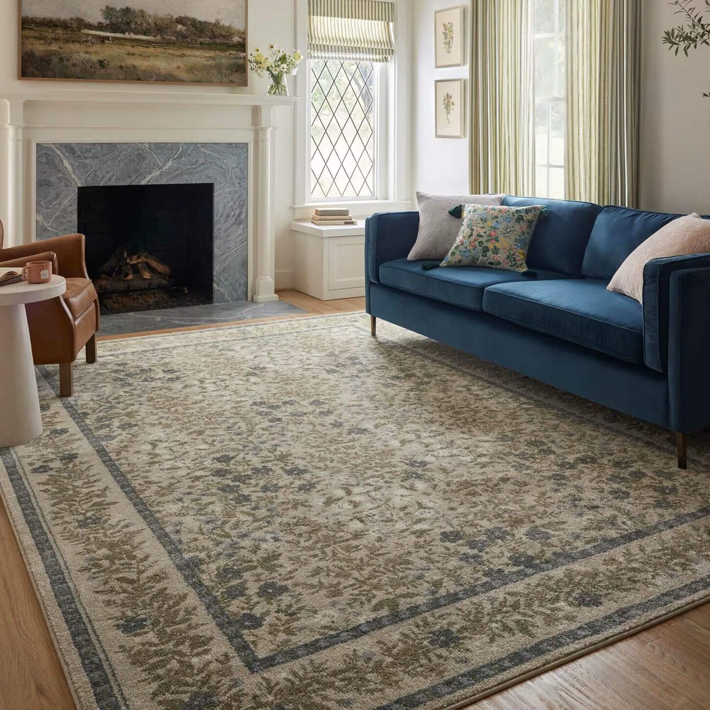 Rifle Paper Co. x Loloi Laurel Wildwood Garden 7'10" x 10' Cream Area Rug