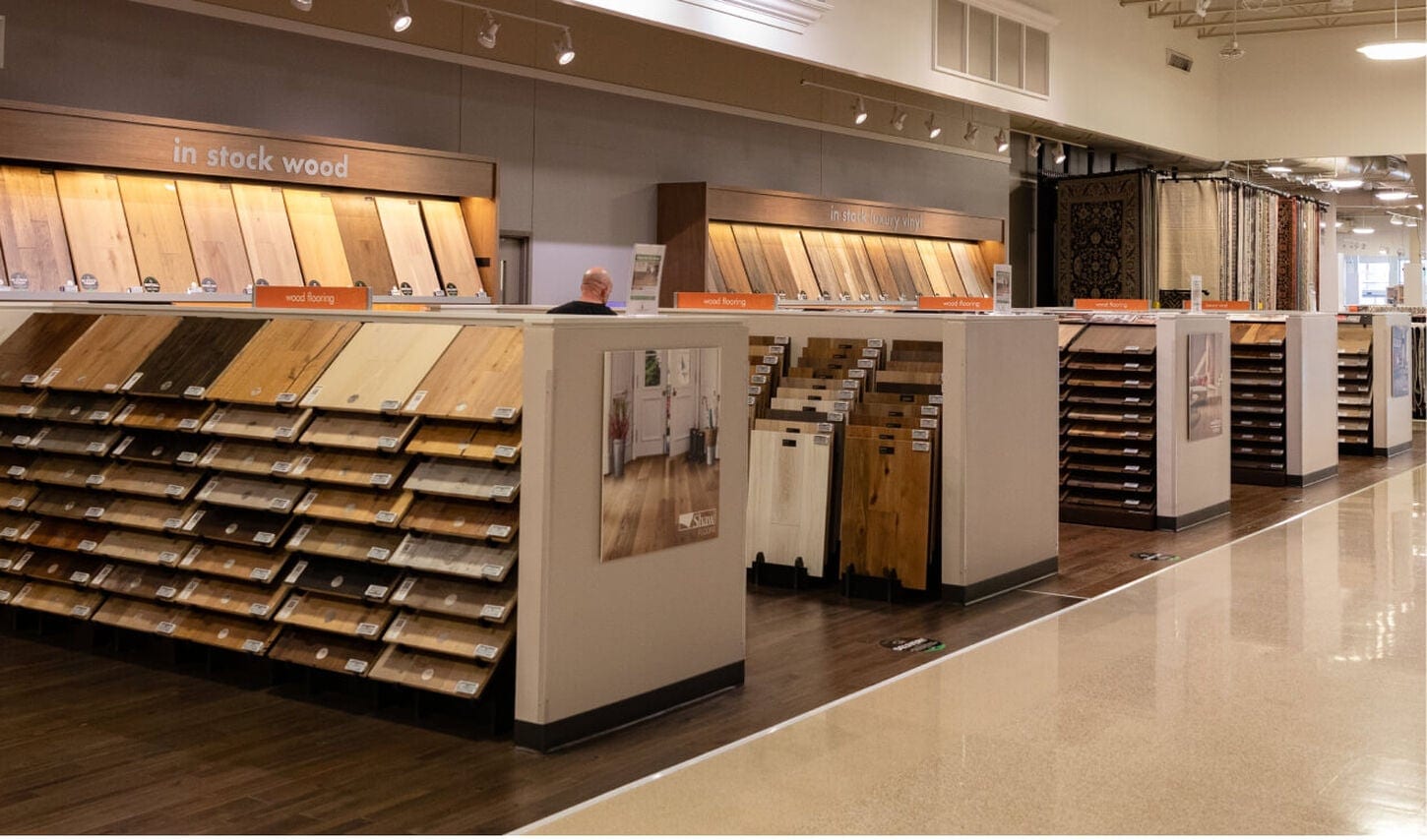 Shopping flooring at NFM in Dallas-Fort Worth Texas