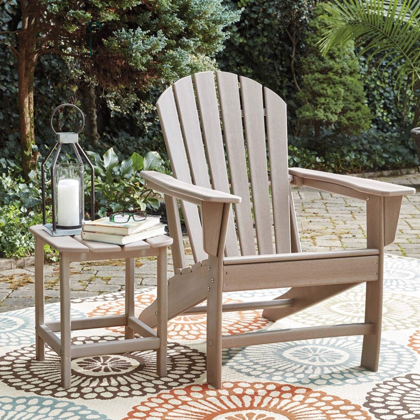 Ashley Sundown Treasure Adirondack Chair in Grayish Brown