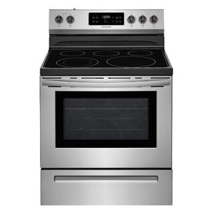 Electric stainless steel range oven