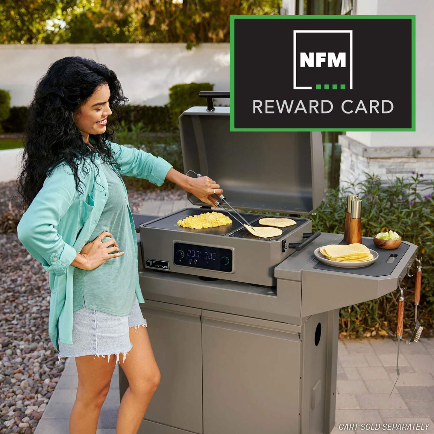 Tytus Emberwood Portable Electric Grill and Griddle