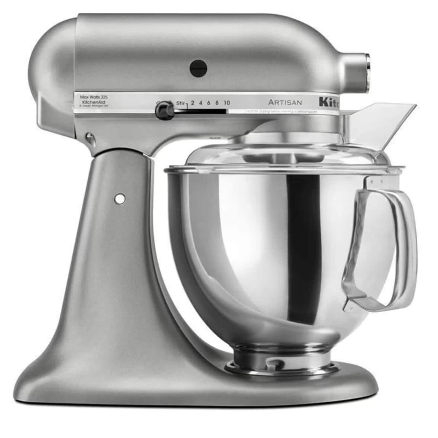 KitchenAid 5 Quart Artisan Stand Mixer in Contour Silver