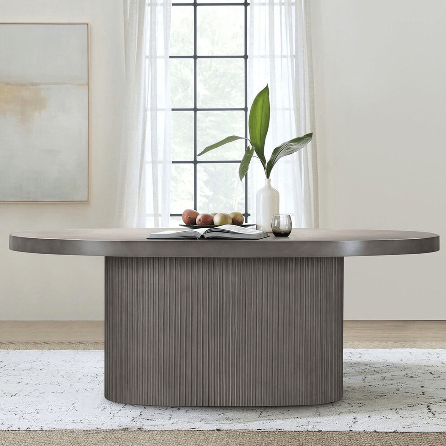 Blue River Wave Dining Table in Grey - Table Only