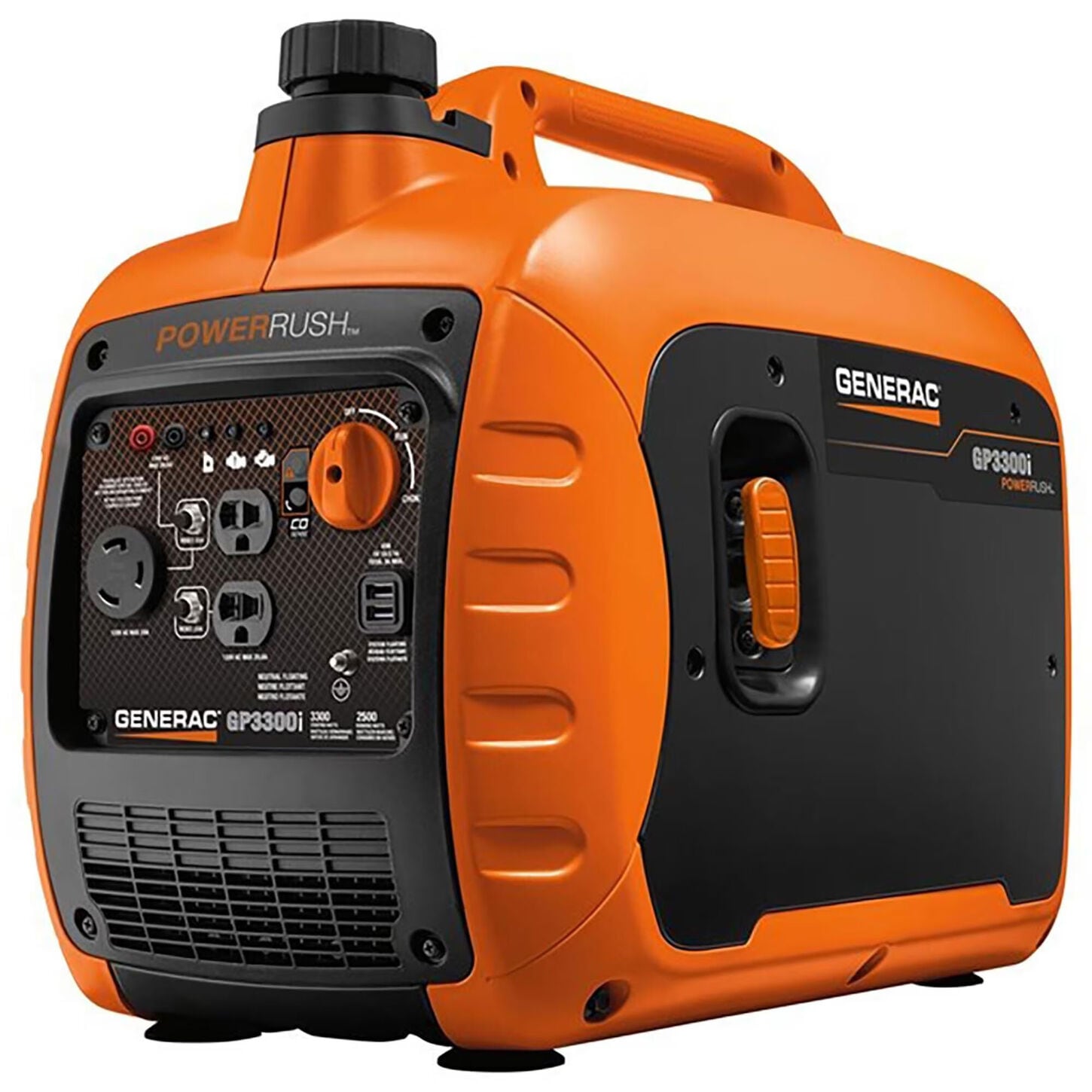 Generac GP3300i Portable Inverter Generator in Orange and Black