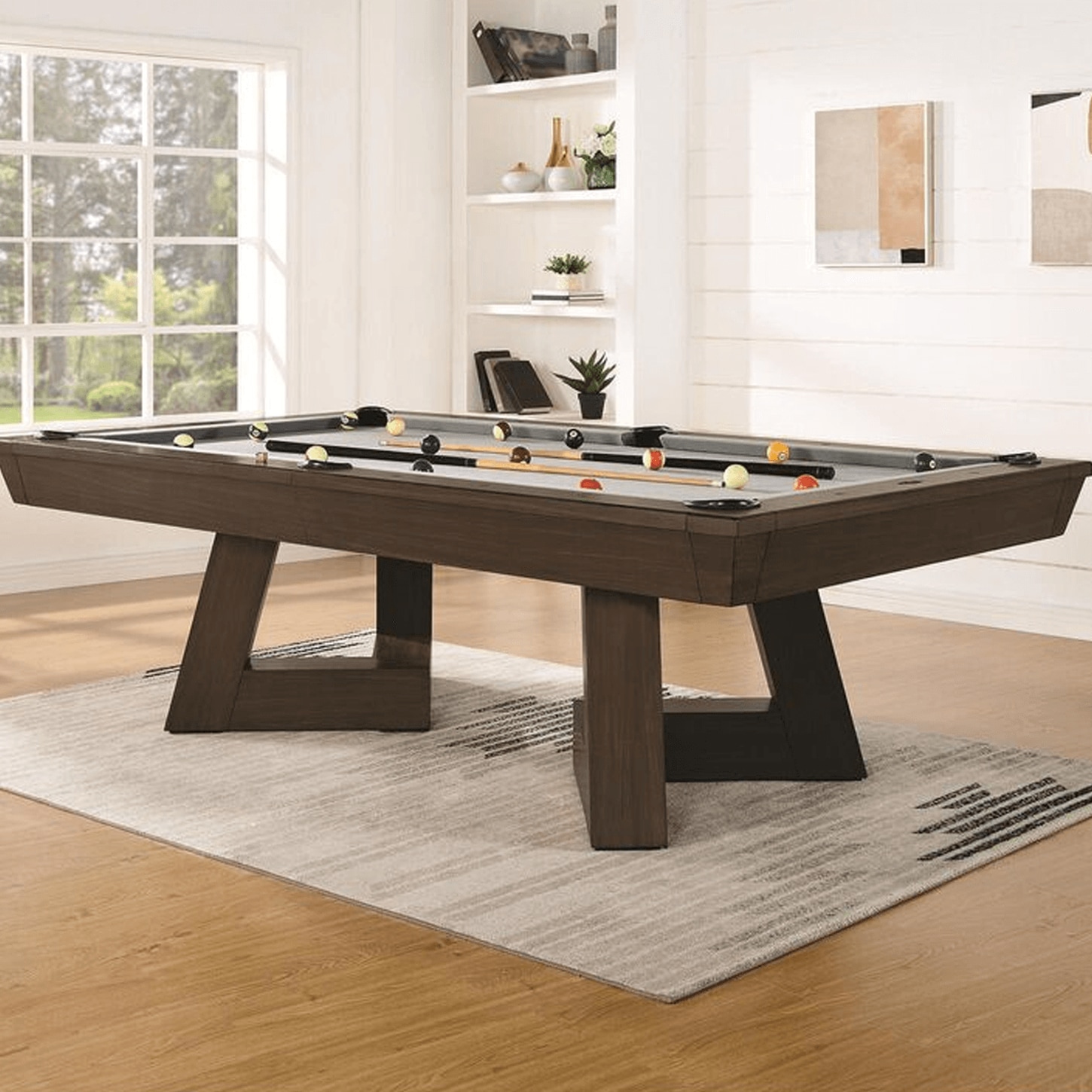 IMPERIAL 8' Pool Table in Brown and Green