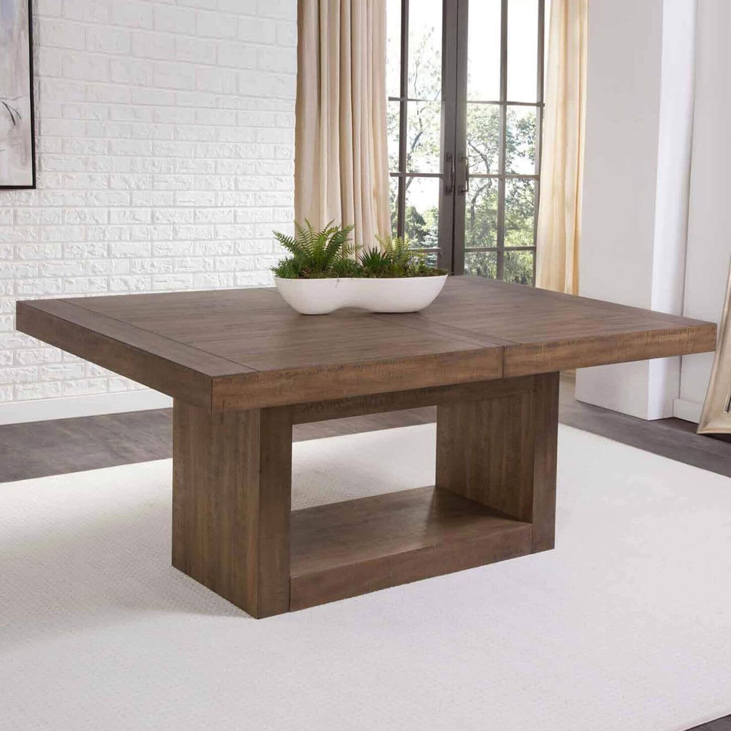 Crystal City Garland Dining Table in Brown - Table Only