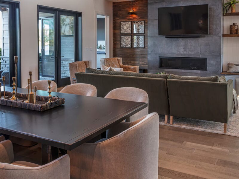 Living room filled with luxurious furniture