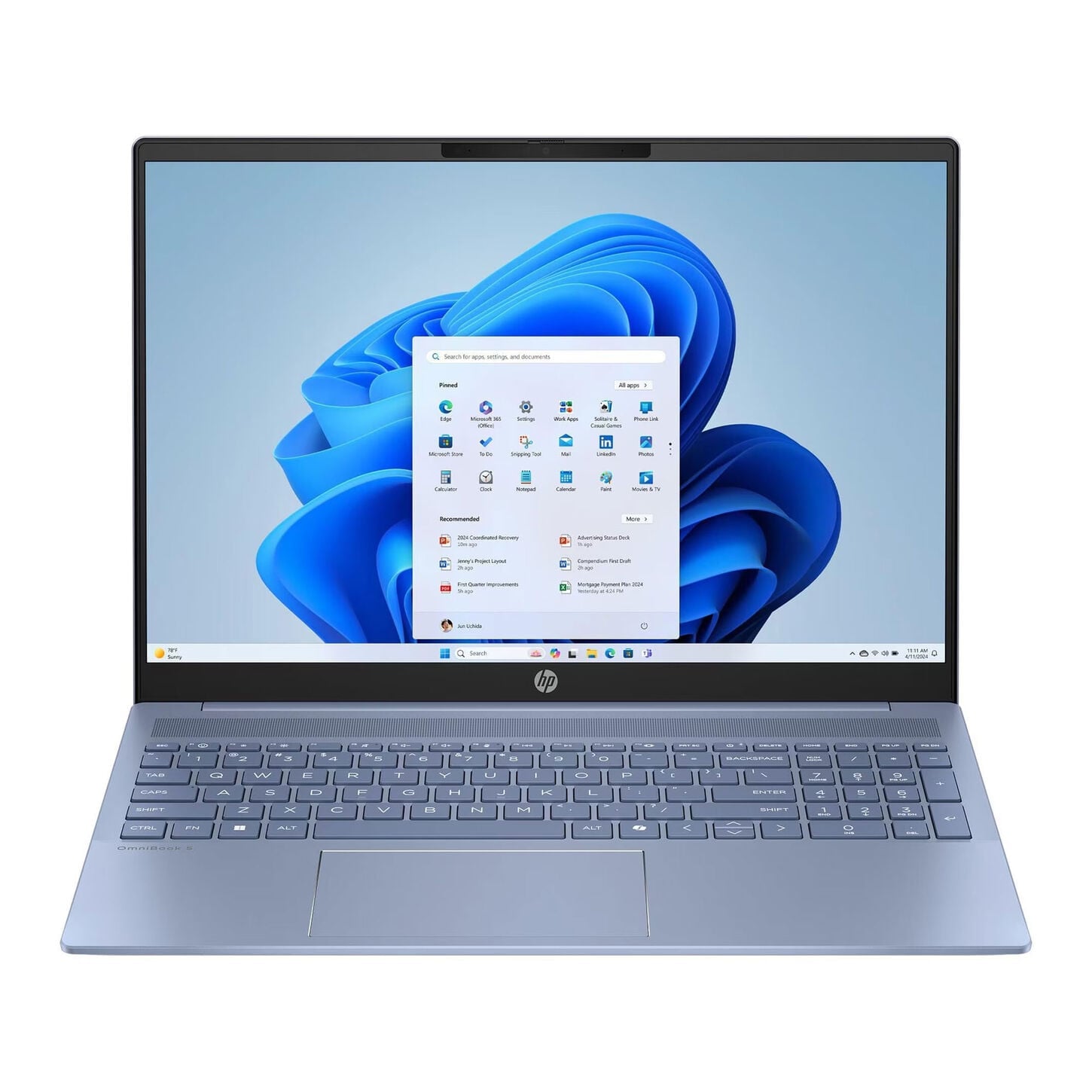 HP OmniBook 5 16" Laptop AI PC | Intel Core Ultra 5 225U - 16GB RAM - Intel Graphics - 512GB SSD in Sky Blu