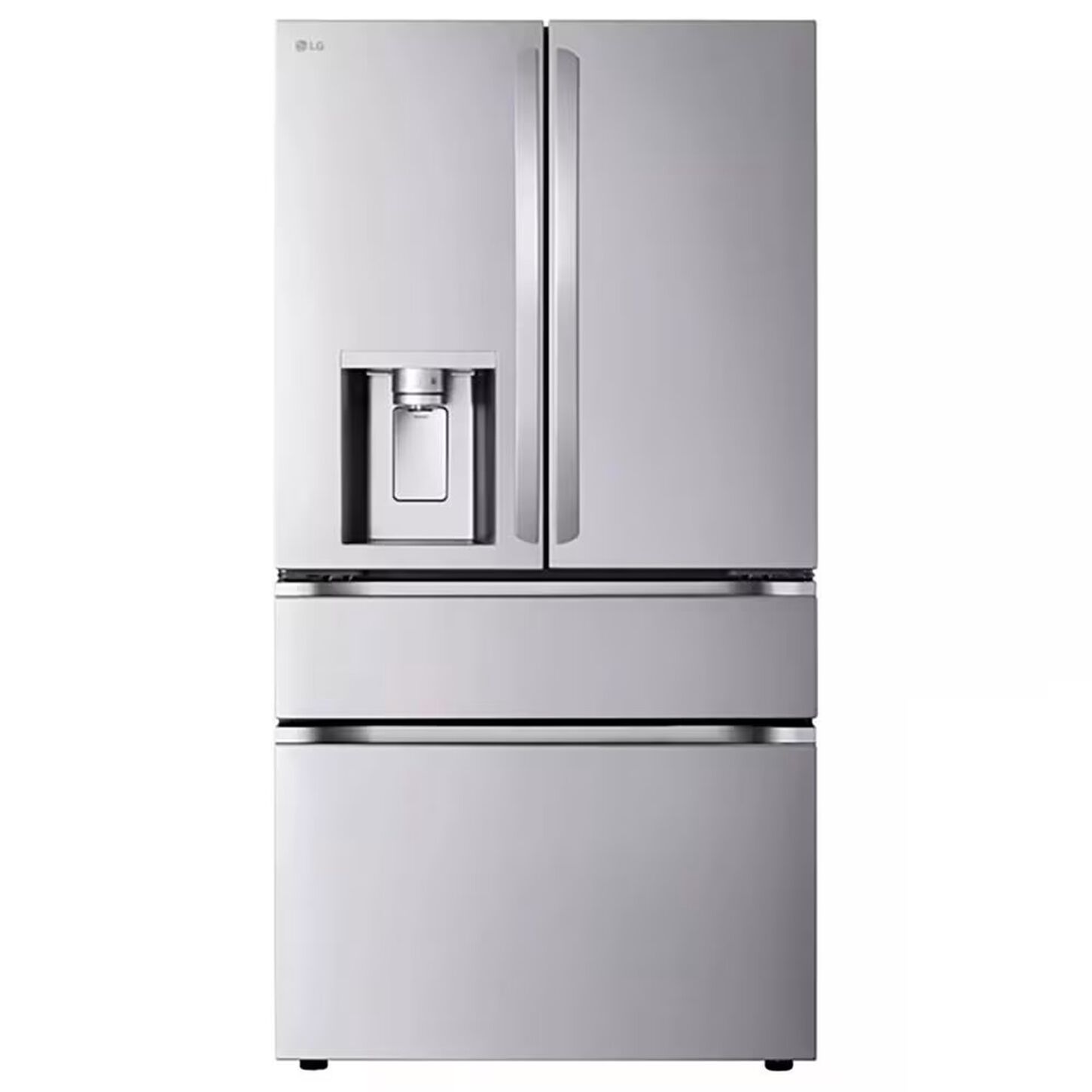 LG 28.6 Cu. Ft. 4-Door French Door with Dual Handles Refrigerator in PrintProof Stainless Steel