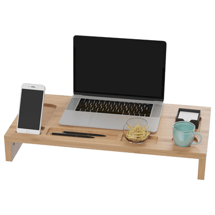 Timberlake Monitor Riser in Natural (Set of 2)