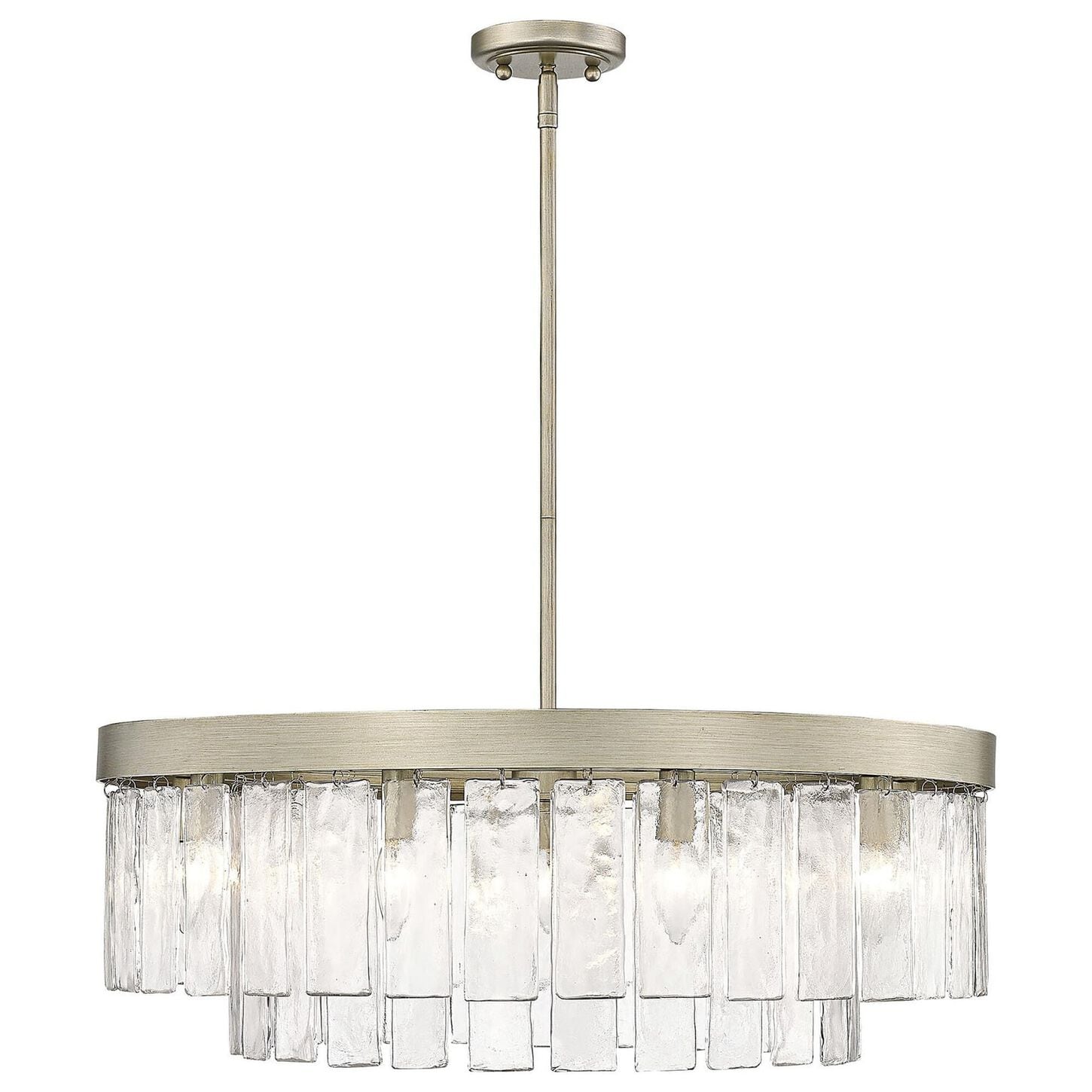 Golden Lighting Ciara 9-Light Chandelier in White Gold