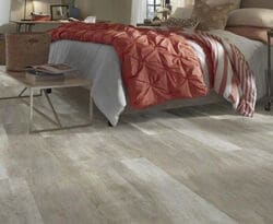 Bedroom with vinyl flooring