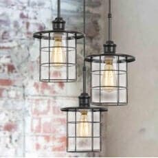 Stein World Hamel 4-Light Vanity In Oil Rubbed Bronze With Clear Seedy Glass