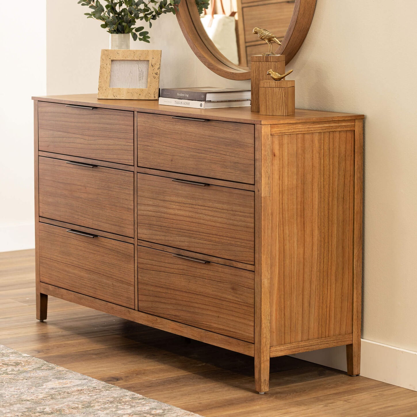 Riva Ridge Cyrus 6 Drawer Dresser and Mirror in Cyrus