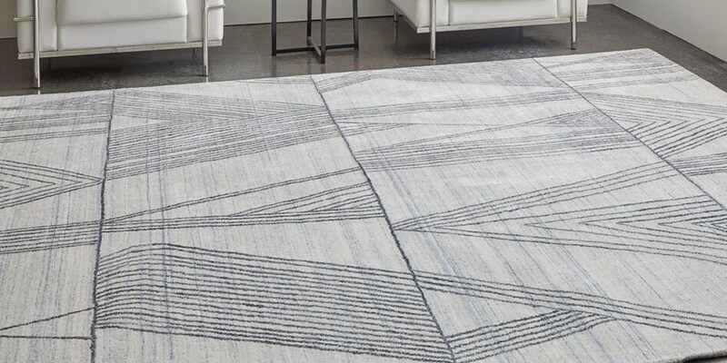 Feizy Rugs Whitton 4' x 6' Ivory and Black Area Rug