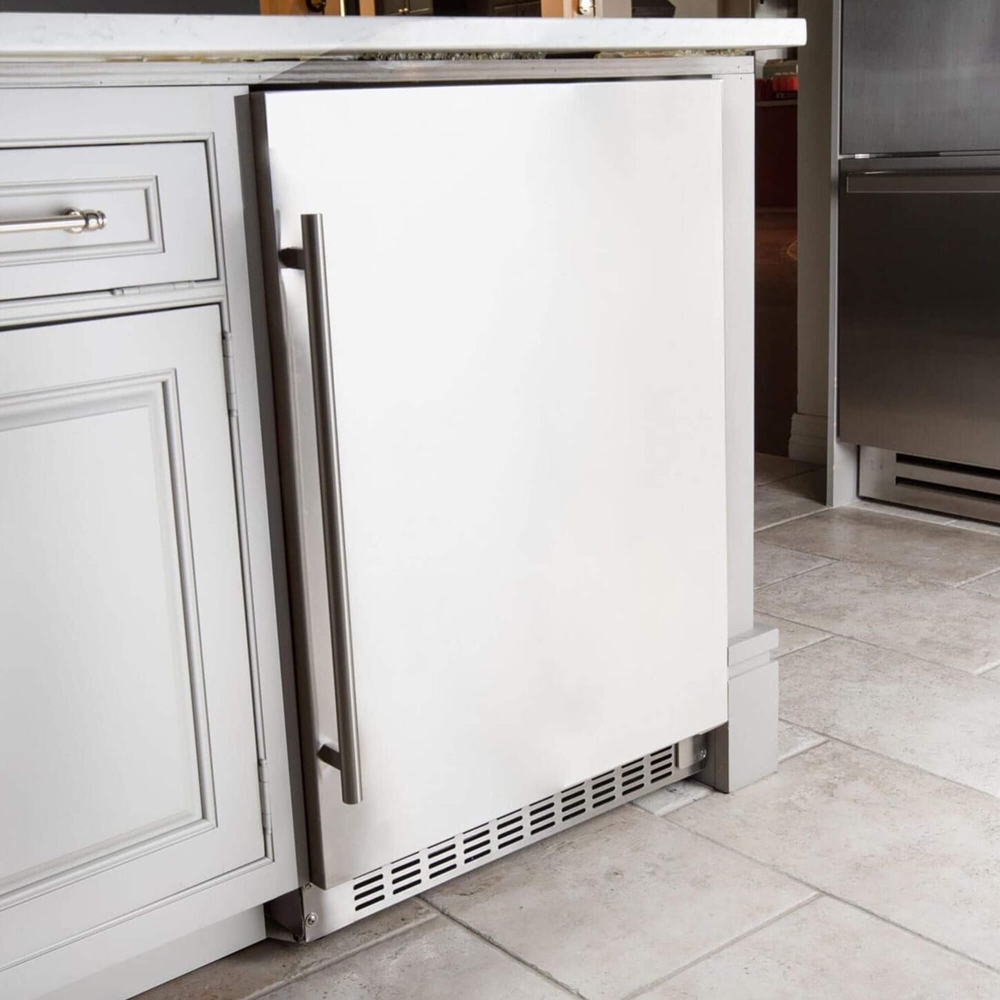 Azure 5.6 Cu. Ft. Built-In Compact Refrigerator in Stainless Steel