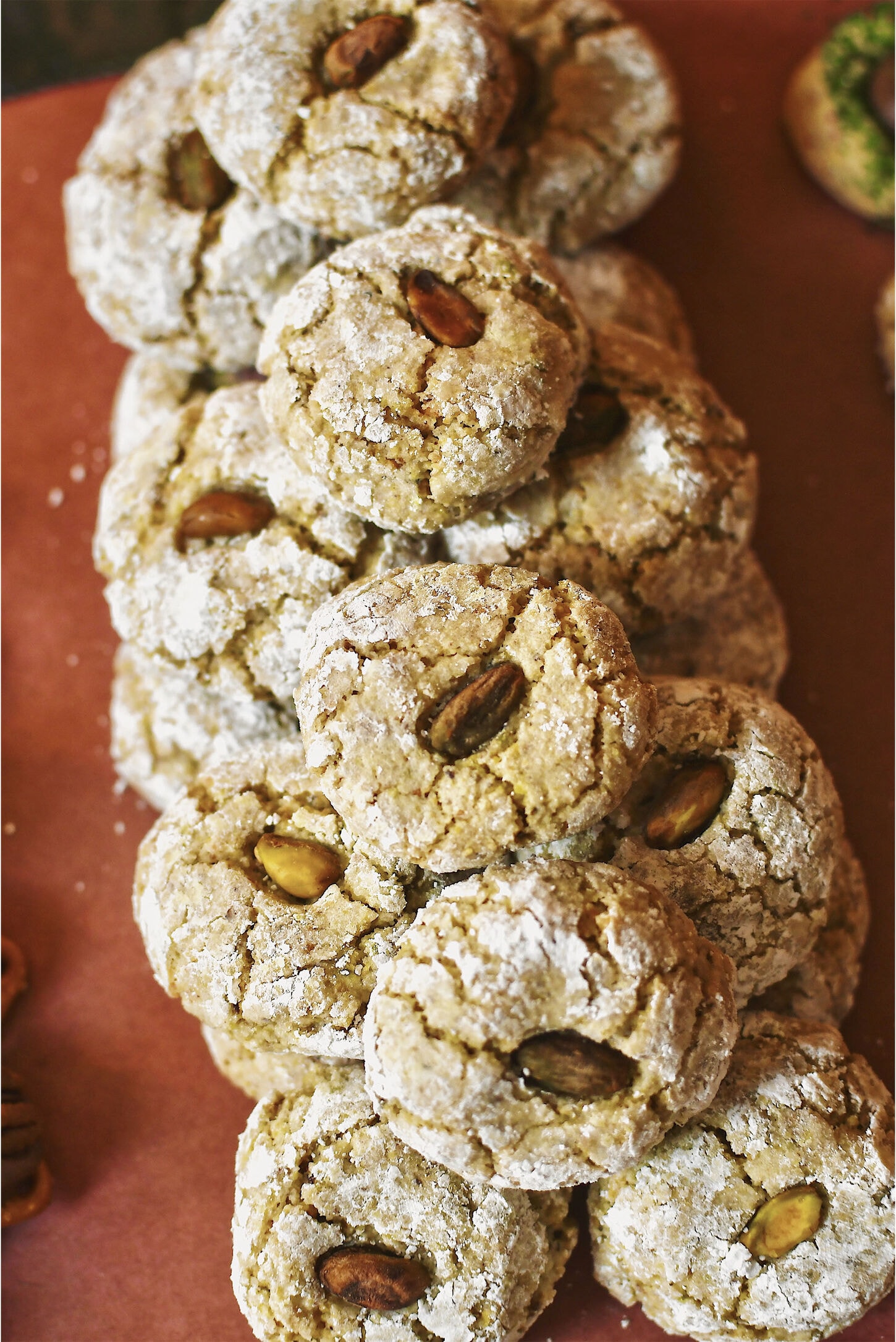 cookies stacked for the cookie exchange