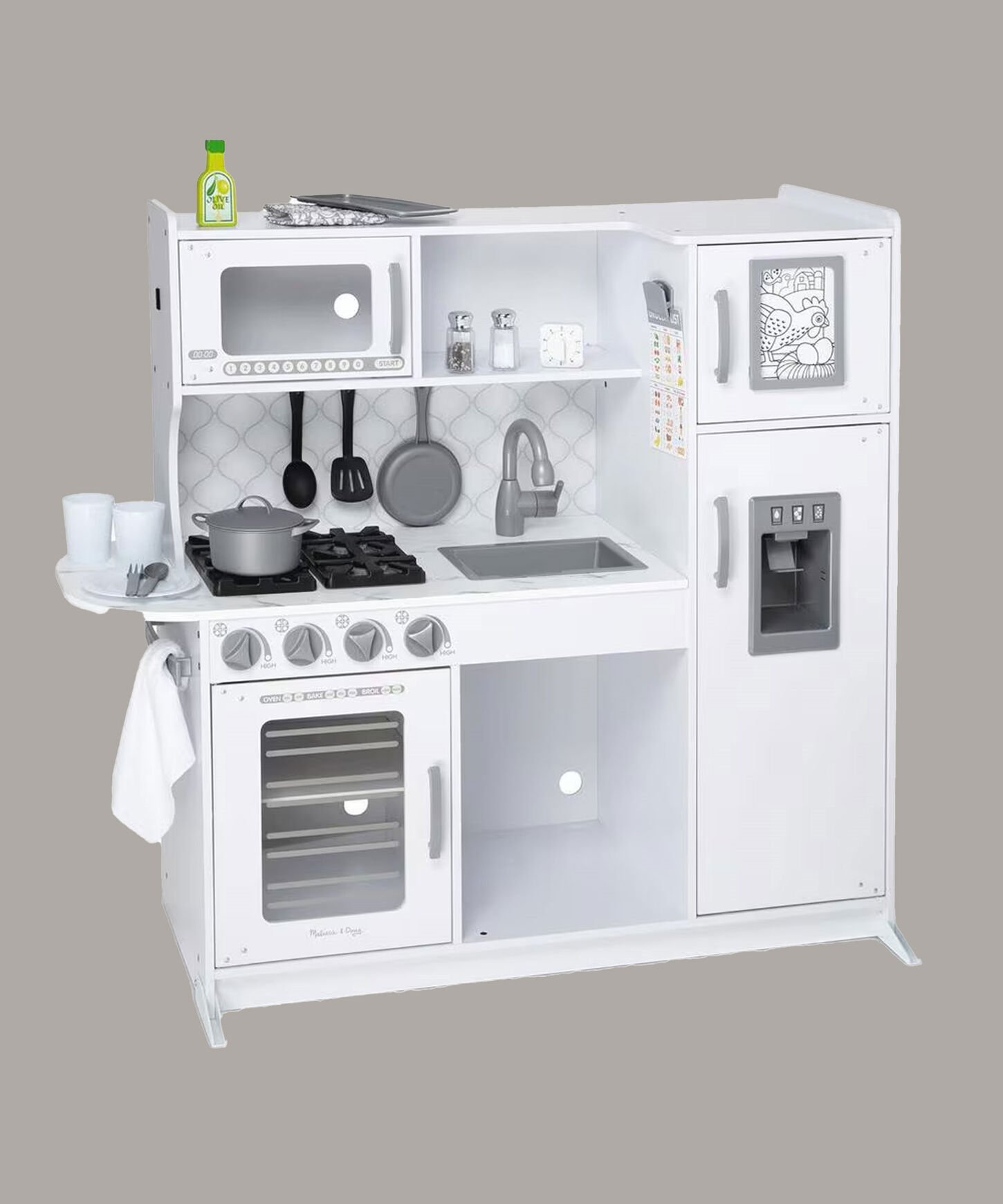 Melissa & Doug Chefs Kitchen Building Set in Cloud White