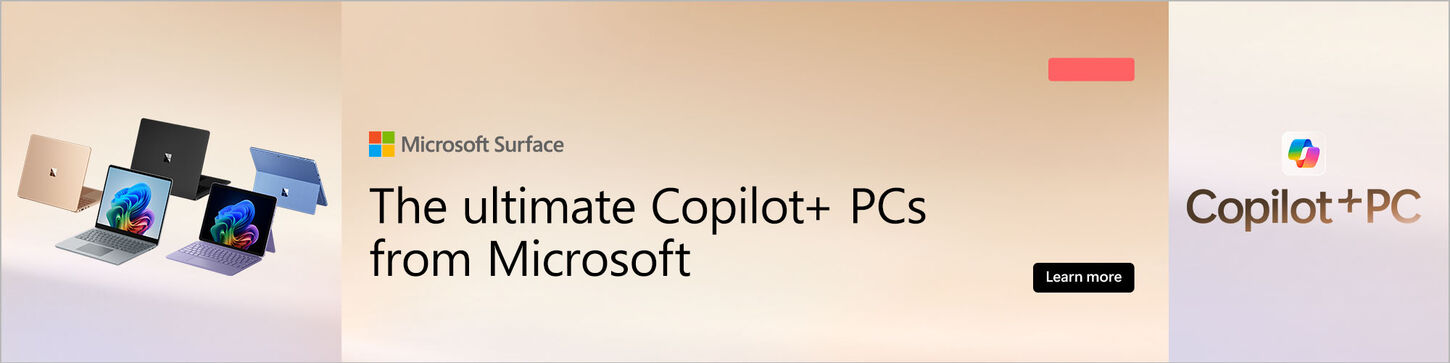 Microsoft Surface | The Ultimate Copilot+ PCs from Microsoft. Learn More