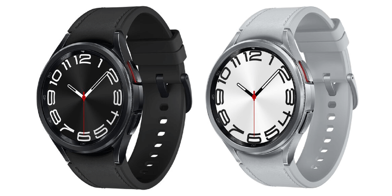 Samsung Galaxy Watch6 Classic 43mm BT in Black and Samsung Galaxy Watch6 Classic 47mm BT in Silver