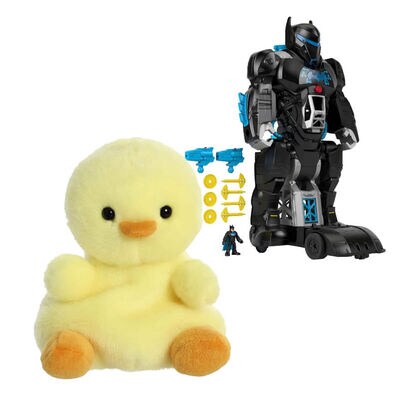 Palm Pals 5in Betsy Chick Fisher-Price DC Super Friends Bat-Tech BatBot in Black