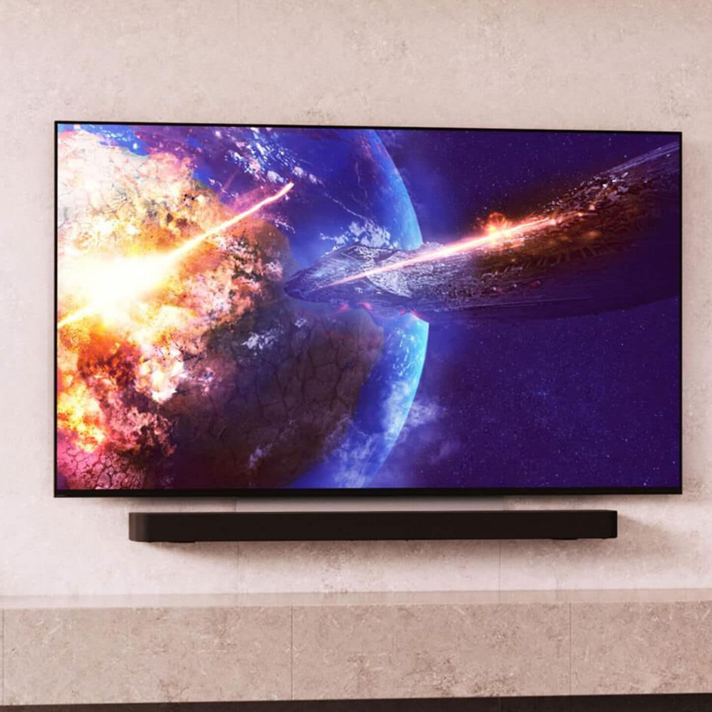 Sony 77" TV and Soundbar