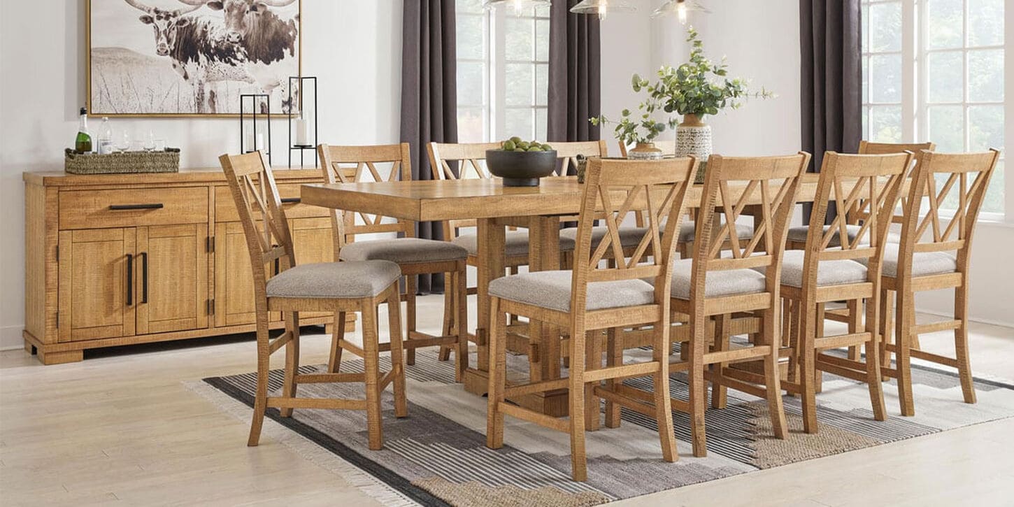 Ashley Havonplane 25.75" Barstool in Light Brown
