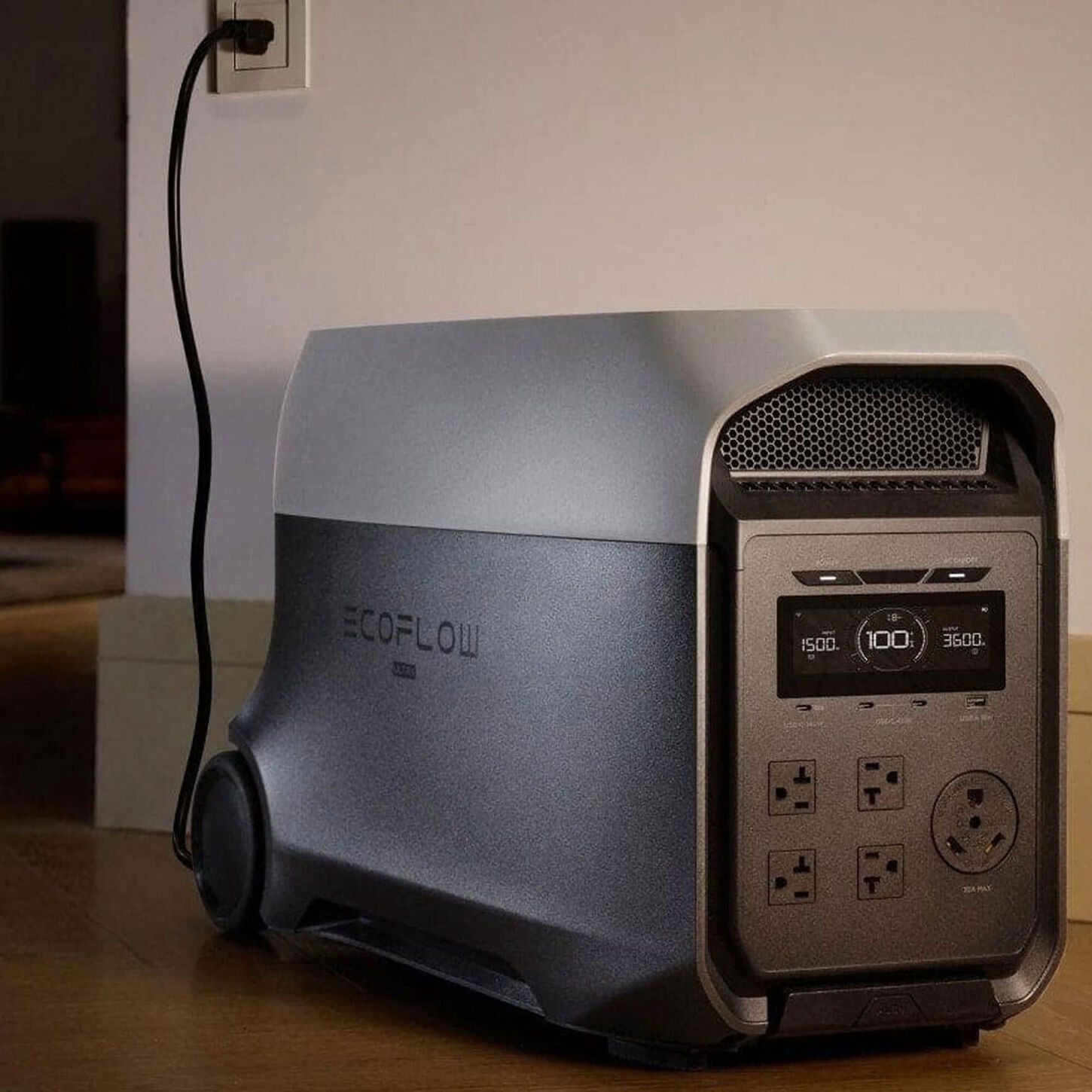 EcoFlow Delta 3 Ultra 3072Wh Portable Power Station in Black