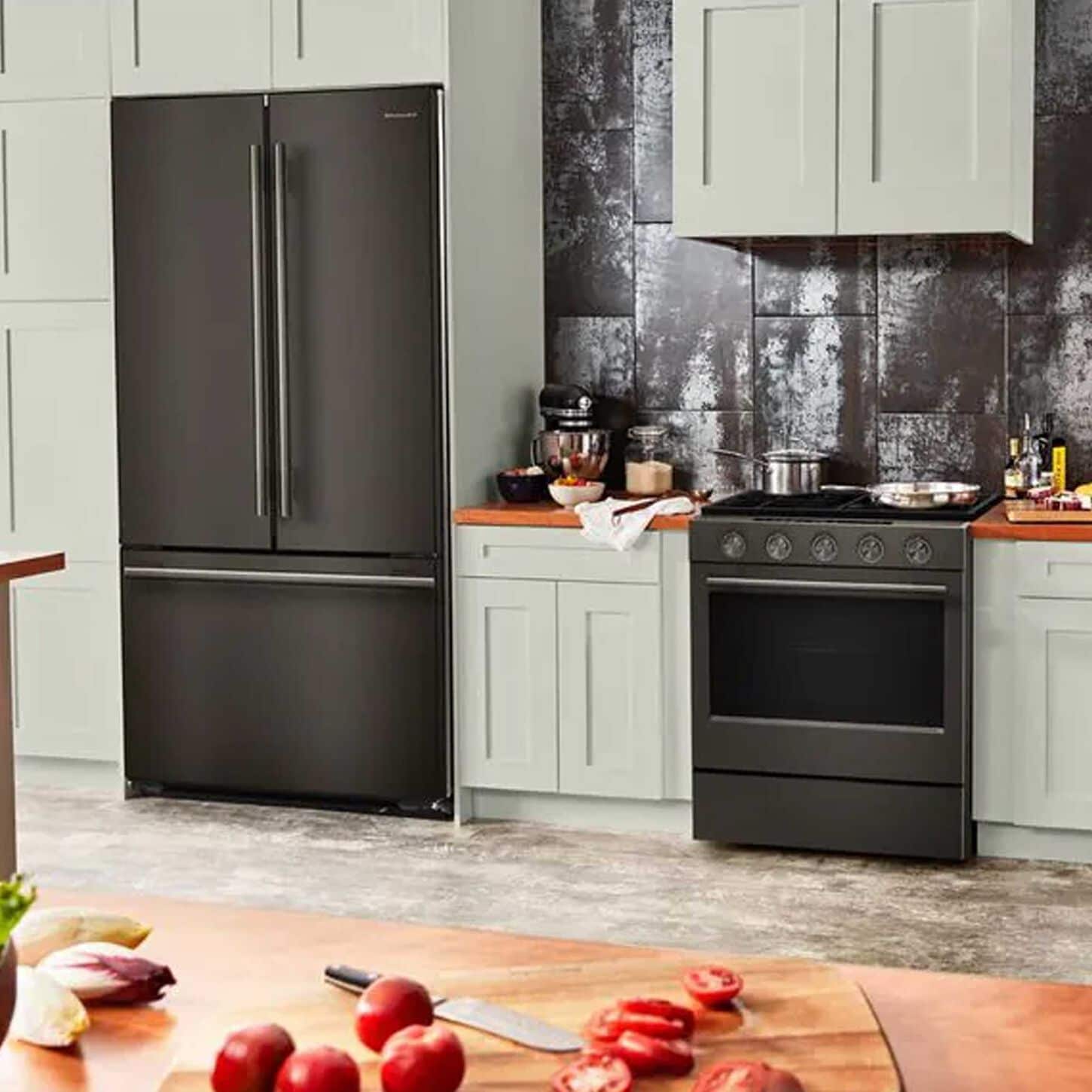 Kitchenaid appliances in kitchen