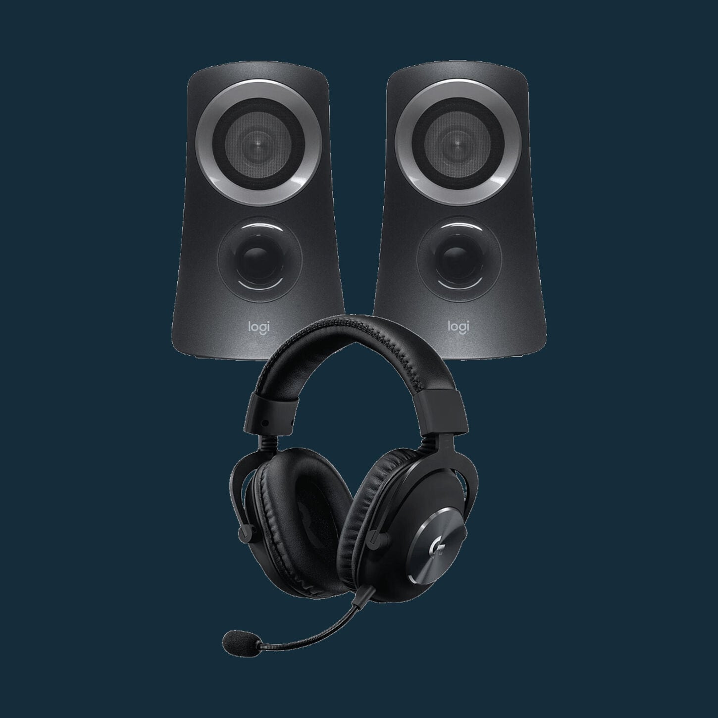 Logitech speakers and headphones
