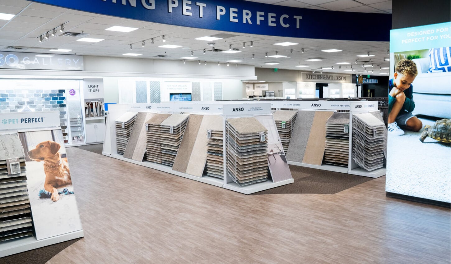 Shopping flooring at NFM in Omaha, Nebraska