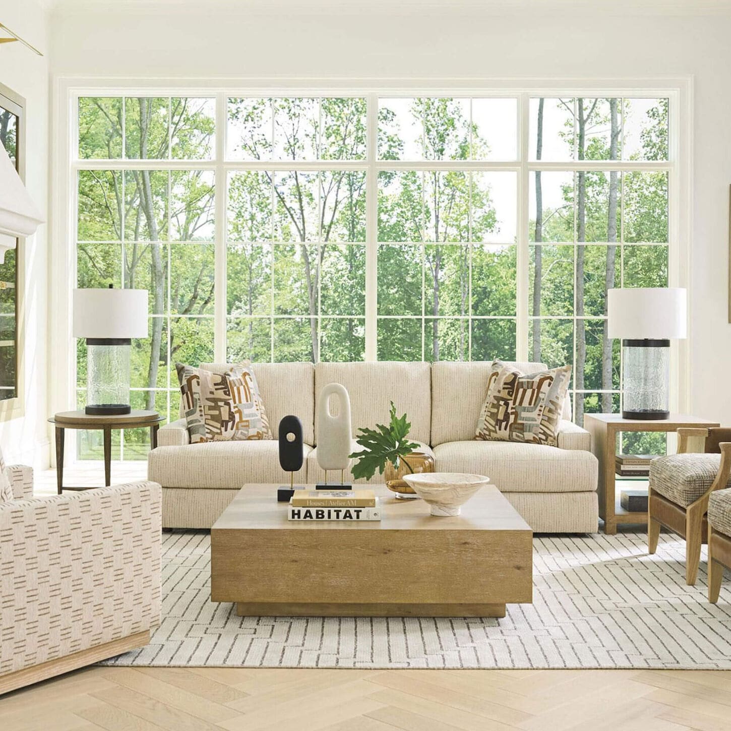 Lexington Home Brands Montecito Danielson Square Cocktail Table in Chaparral
