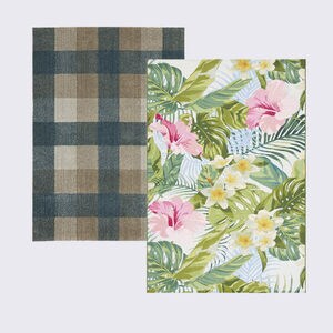  Safavieh Barbados Tropical Botanical 3ft3in x 5ft Green and Teal Indoor/Outdoor Area Rug Safavieh Natura NAT720A 4ftx 6ft Ivory and Brown Area Rug