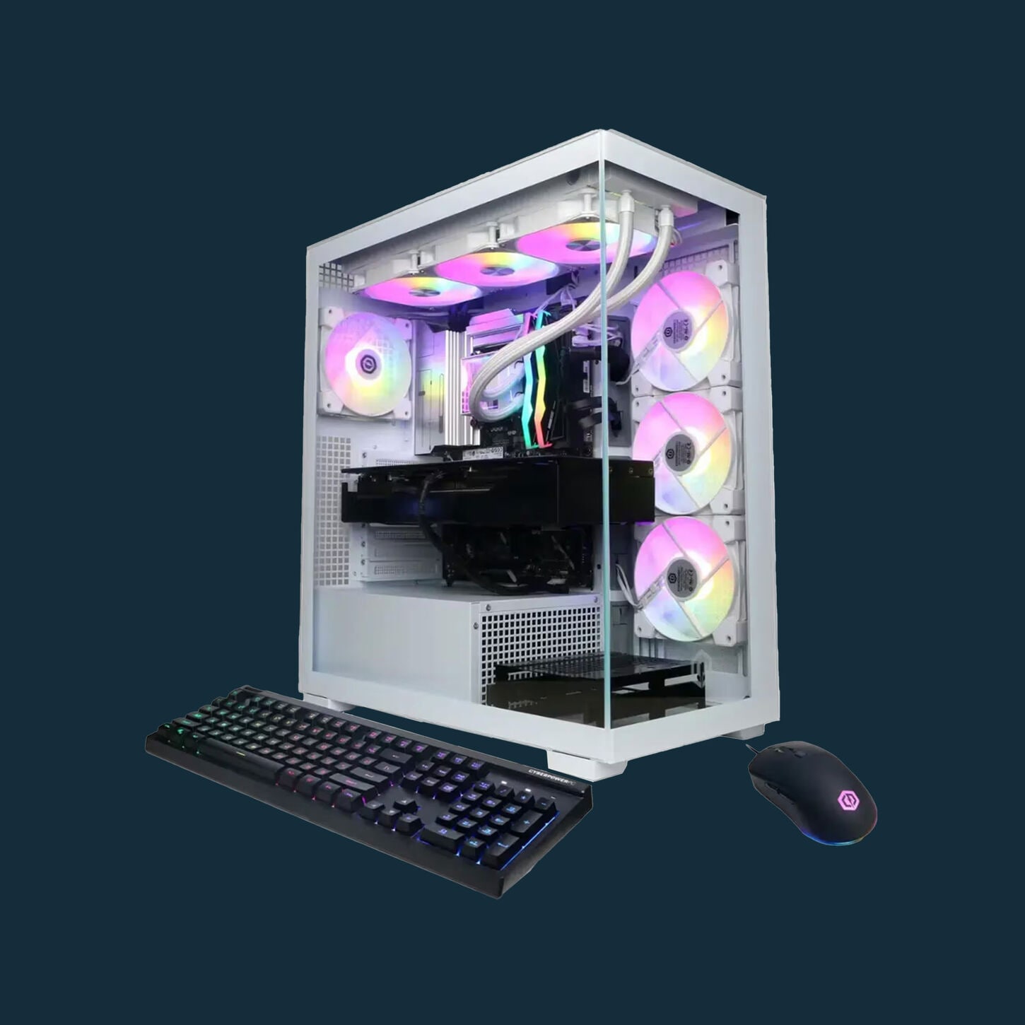 CyberPowerPC Gamer Supreme Gaming Desktop PC | Intel Core Ultra 9 285K - 64GB RAM - NVIDIA GeForce RTX 5080 Graphics - 4TB SSD in White