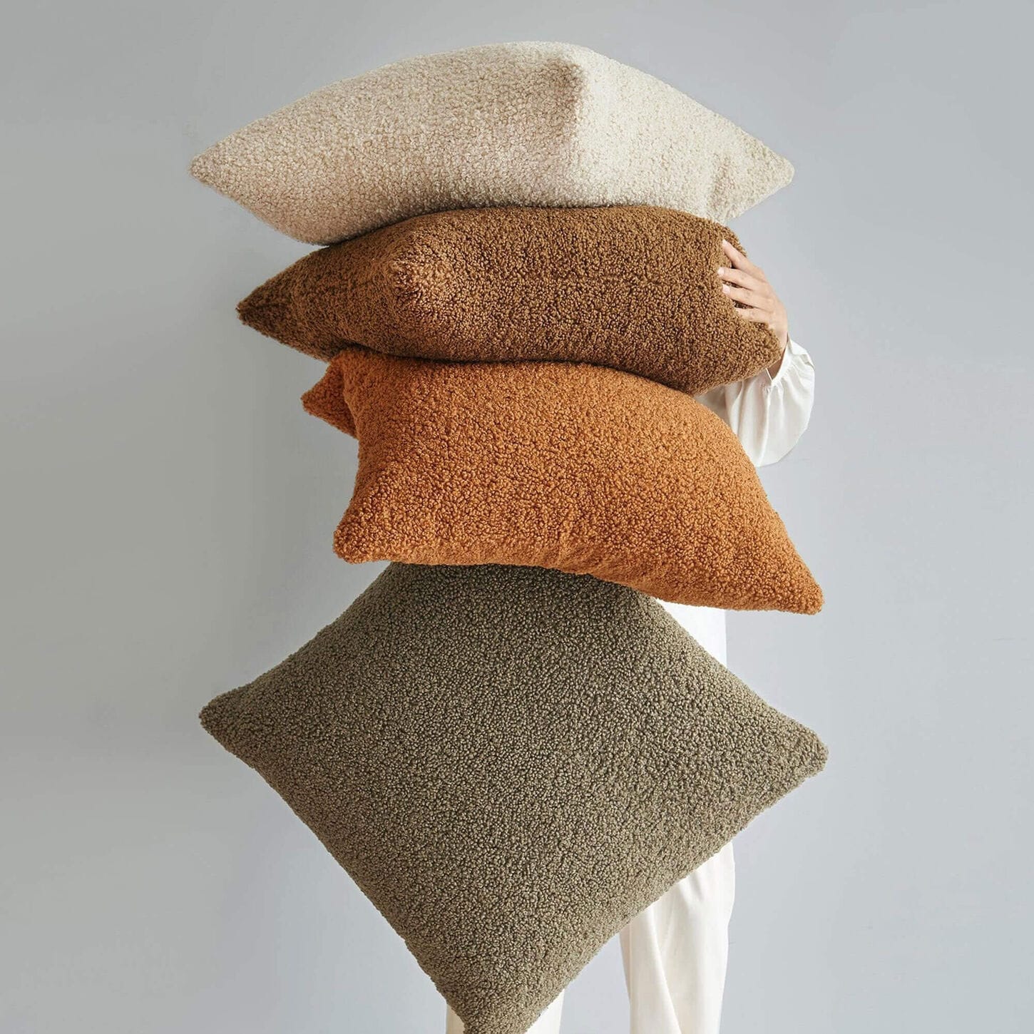 HiEnd Accents Teddy Throw Euro Pillow in Dark Oak