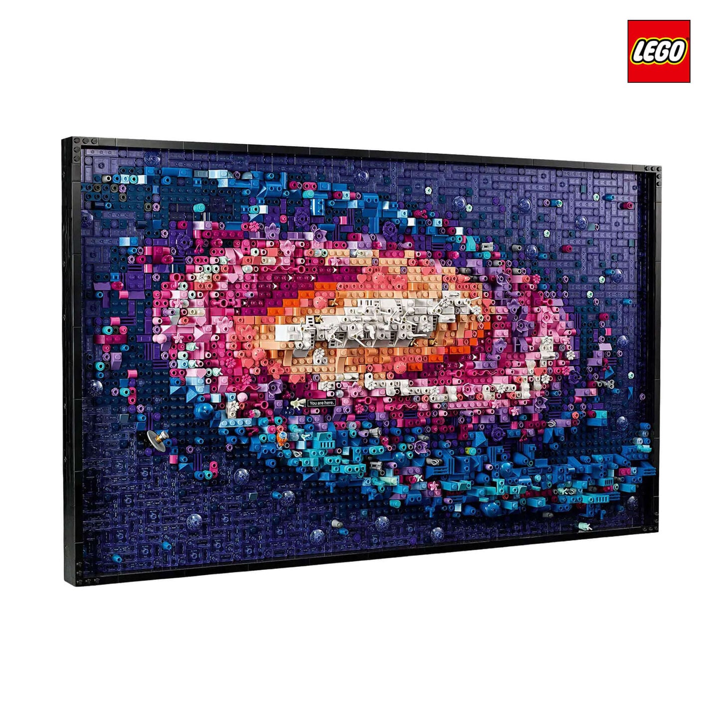 LEGO Art The Milky Way Galaxy with LEGO logo