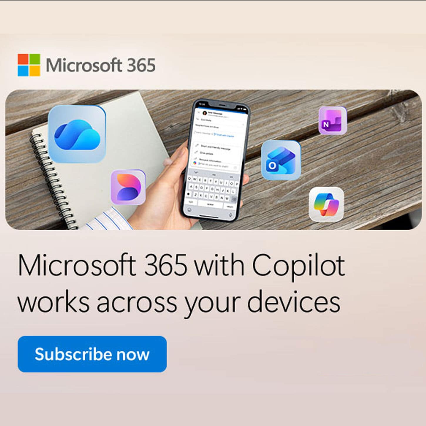 Microsoft 365 | Microsoft 365 with Copilot works across your devices - subscribe now