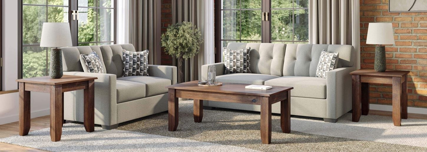 Ashley Mahoney, Eros and Chaston 7-Piece Living Room Set in Pebble