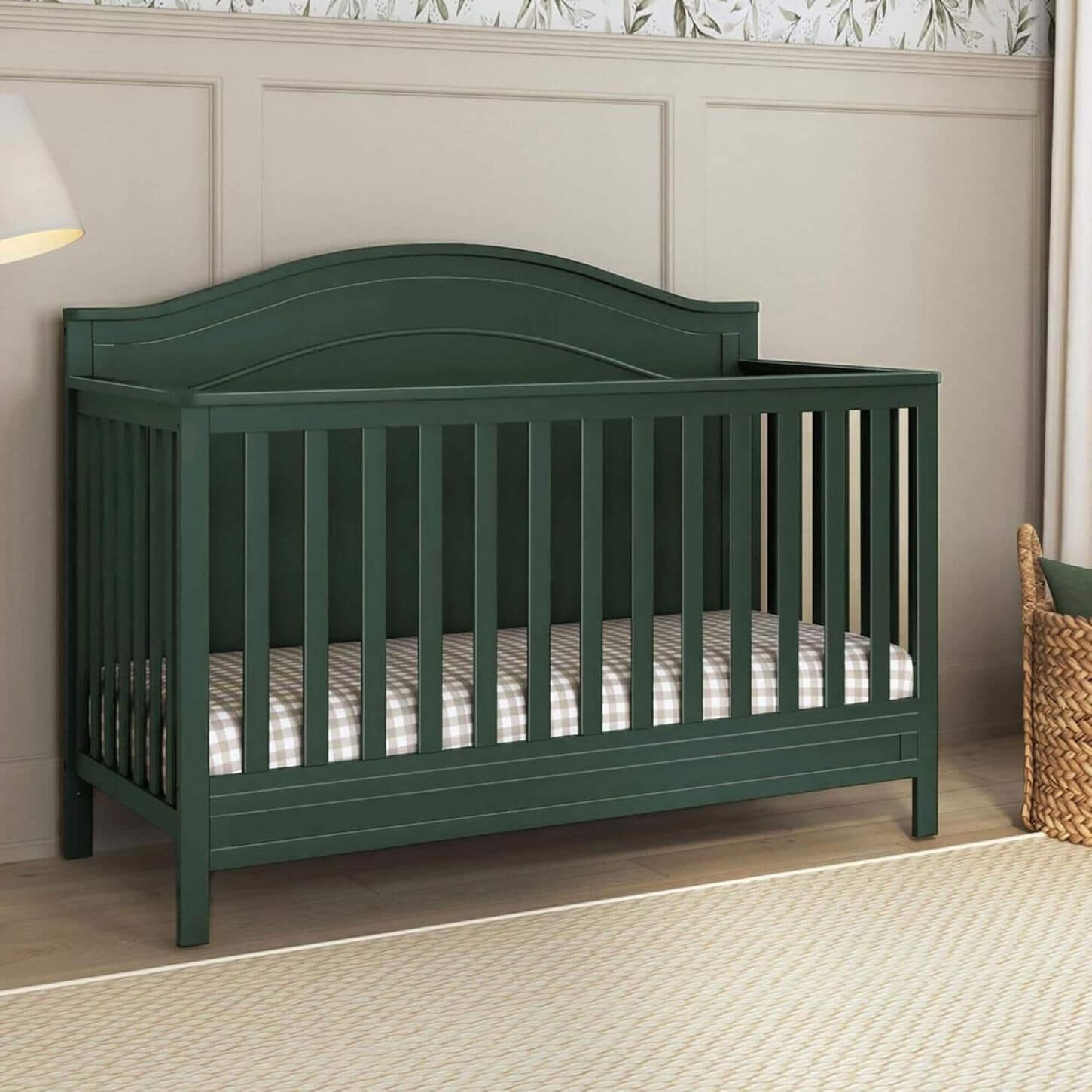 DaVinci Charlie 4-In-1 Convertible Crib in Forest Green