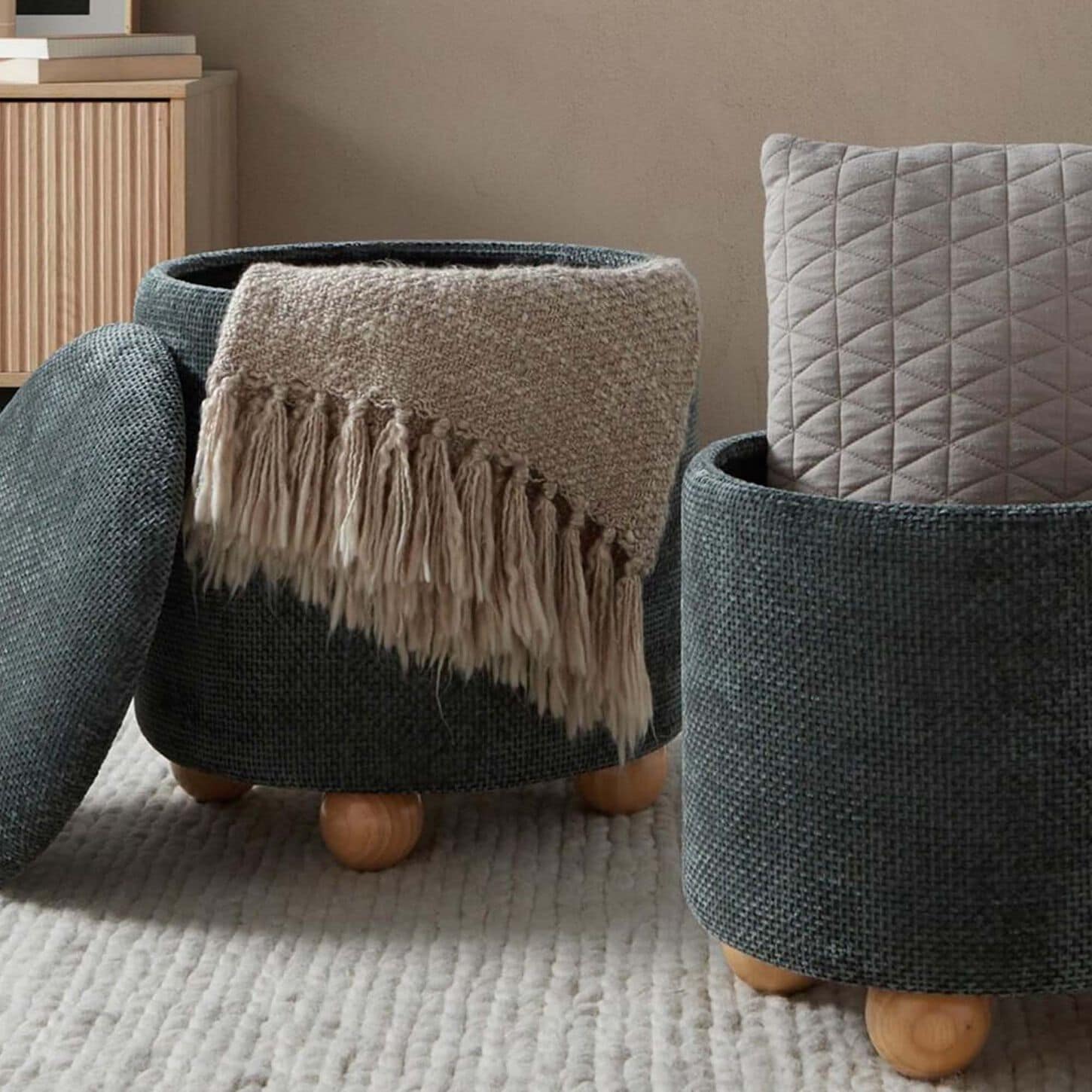 Lumisource Bacci 2-Piece Ottoman Set