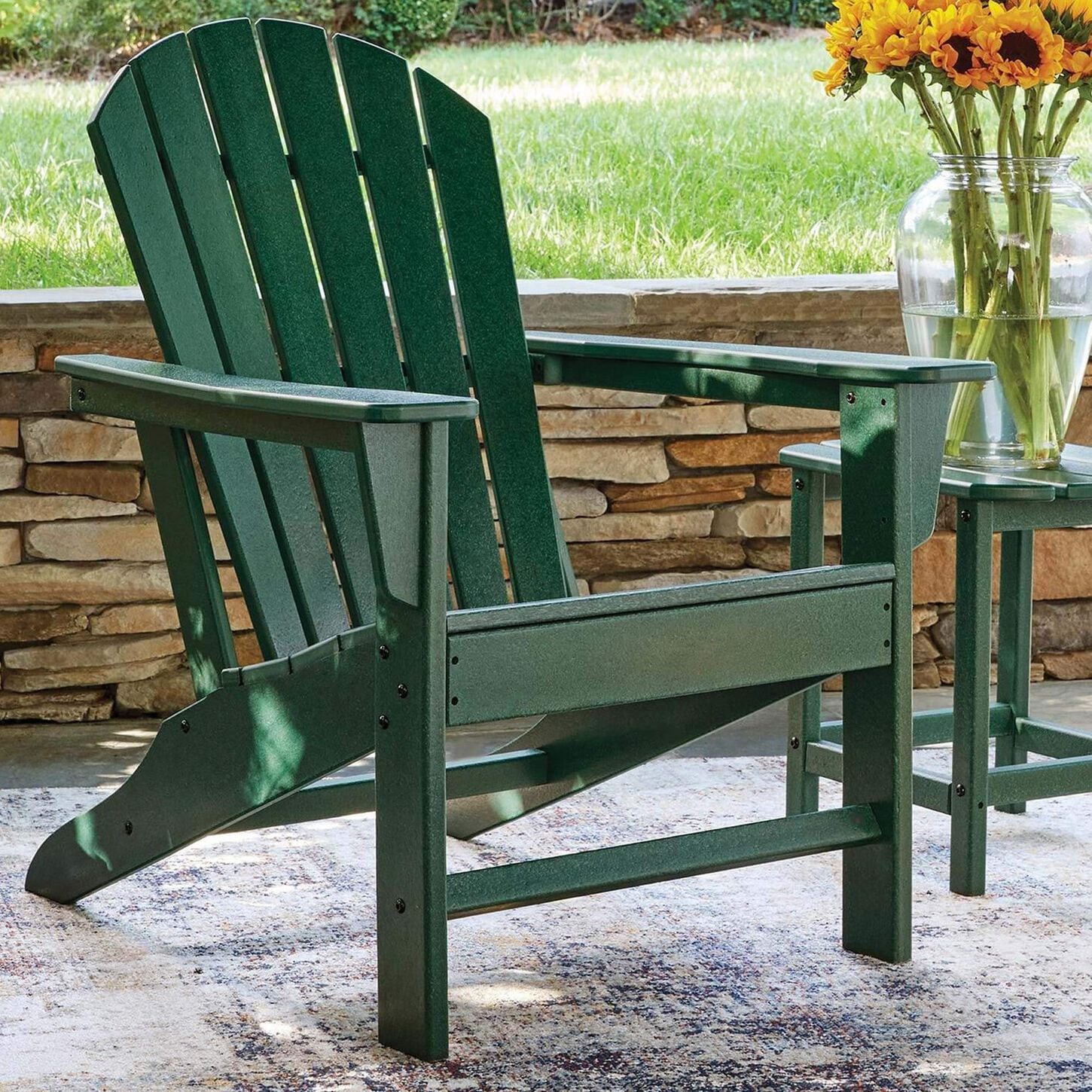 Ashley Sundown Shores Patio Adirondack Chair in Green