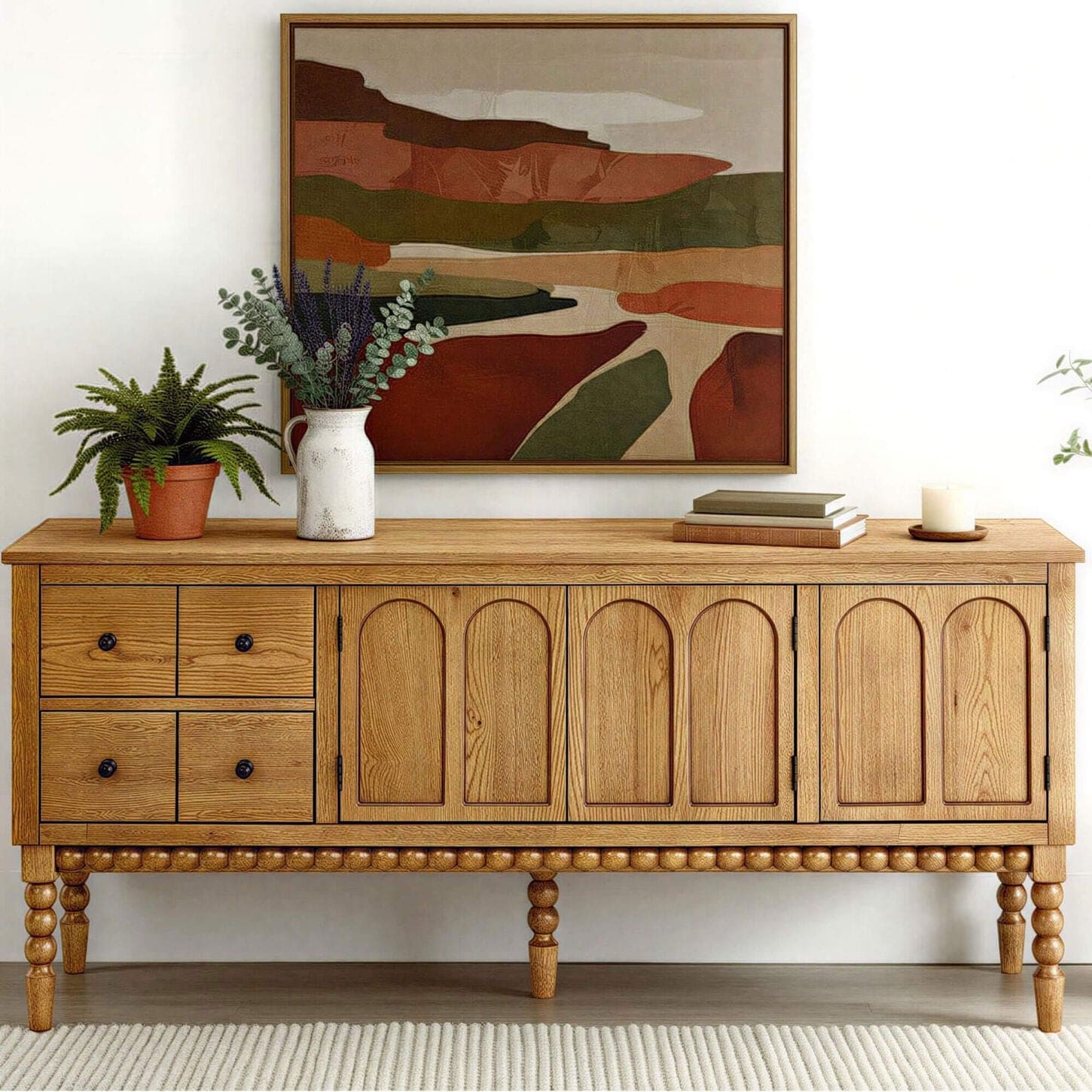 Forma & Co Turn Wood Console in Priaire Oak