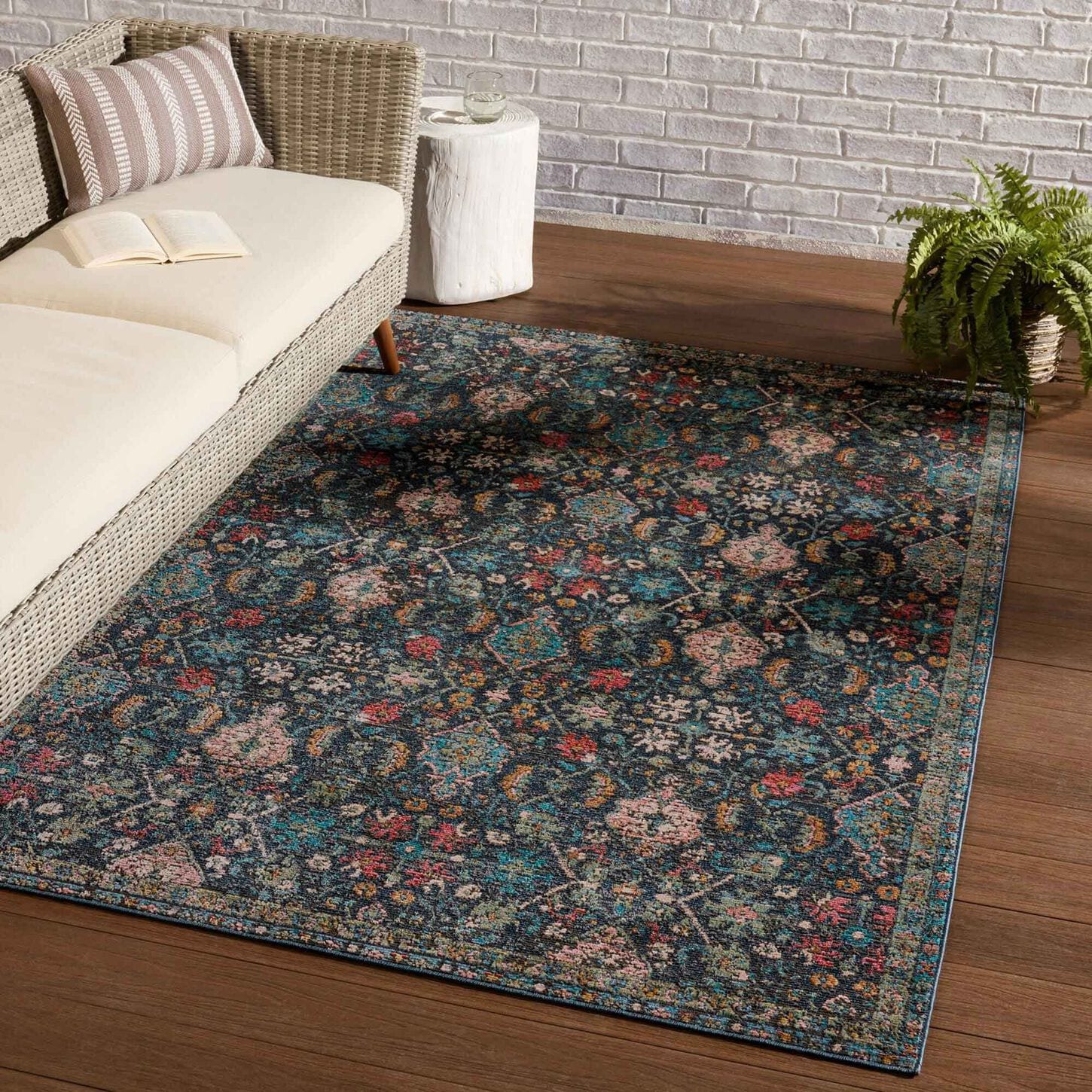 Jaipur Swoon Lisana Blue 2'6" x 4' Indoor/Outdoor Area Rug